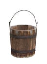 Empty wood water bucket Royalty Free Stock Photo
