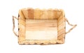 Empty wooden basket Royalty Free Stock Photo