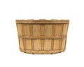 Empty wooden basket Royalty Free Stock Photo