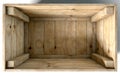 Empty Wooden Box Royalty Free Stock Photo