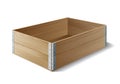 Empty wooden box Royalty Free Stock Photo