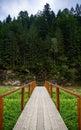 Empty Wooden Brige Royalty Free Stock Photo