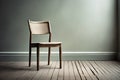 empty wooden chair with white backgroundempty wooden chair with white backgroundempty brown wooden Royalty Free Stock Photo