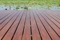 Empty wooden deck Royalty Free Stock Photo