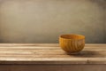 Empty wooden dish