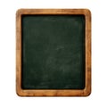 Empty Wooden Framed Chalkboard. Education And Learning Concept Isolated On Transparent Background Royalty Free Stock Photo