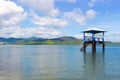 Lifeguard cabin on the beach Royalty Free Stock Photo