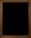 Empty wooden picture frame Royalty Free Stock Photo