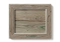 Empty wooden picture frame Royalty Free Stock Photo