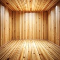 Empty Wooden Room Interior Background Royalty Free Stock Photo