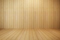 Empty wooden room Royalty Free Stock Photo