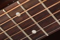 Empty wooden rosewood fingerboard Royalty Free Stock Photo