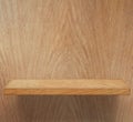 Empty wooden shelf Royalty Free Stock Photo