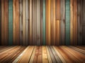 empty wooden shelf background. empty room Royalty Free Stock Photo