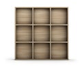 Empty wooden shelf Royalty Free Stock Photo