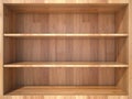 Empty wooden Shelf Royalty Free Stock Photo