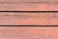 Empty wooden surface. Background of multi-colored horizontal and vertical boards. Old vintage wooden door. Empty space for text or Royalty Free Stock Photo