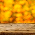 Empty wooden table Royalty Free Stock Photo