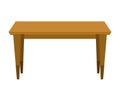 Empty wooden table or desktop. Clean small element of of home interior scenics. Template for object presentation. Table