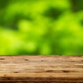 Empty wooden table Royalty Free Stock Photo