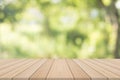 Empty wooden table with natural background Royalty Free Stock Photo