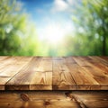 Empty wooden table background Royalty Free Stock Photo