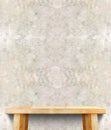 Empty Wooden Table top at concrete wall,Template mock up for dis Royalty Free Stock Photo