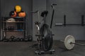 Empty workout gym with crossfit equipment