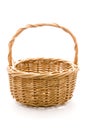 Empty woven basket Royalty Free Stock Photo