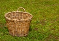 Empty woven basket Royalty Free Stock Photo