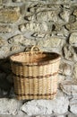 Empty woven basket Royalty Free Stock Photo