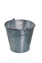 The empty zinced bucket Royalty Free Stock Photo