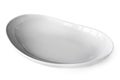 EmptyWhite Oval Bowl Isolated