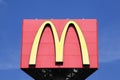 Mc Donald`s logo on a pole