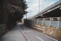 Emty M4 motorway on a sunny blue sky day Royalty Free Stock Photo