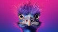 Emu Near Distilled Water Risograph Ra 6400 Textured Image Royalty Free Stock Photo