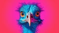 Emu Near Distilled Water Risograph Ra 6400 Textured Image Royalty Free Stock Photo