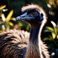 Emu wild animal living in nature, part of ecosystem Royalty Free Stock Photo