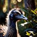 Emu wild animal living in nature, part of ecosystem Royalty Free Stock Photo