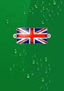 Enamel British Union Jack Flag - Background Royalty Free Stock Photo