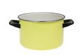 Enamel cooking pot Royalty Free Stock Photo