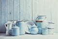 Enamelware still life