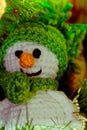 Enamigurumi snowman cuteness in green color