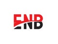 ENB Letter Initial Logo Design Vector Illustration Royalty Free Stock Photo