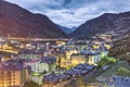 Encamp aerial view, Andorra Royalty Free Stock Photo