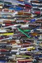 lot of old fountain pens for sale. Encants market, Barcelona, Spain Royalty Free Stock Photo