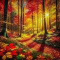 Enchanted Autumn Symphony Royalty Free Stock Photo