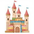 Enchanted Book Castle Illustration Royalty Free Stock Photo