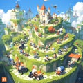 An Enchanted Castle: A Whimsical Garden Race Adventure