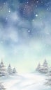 Enchanted Christmas Cloudscape with Frosty Trails AI Generated